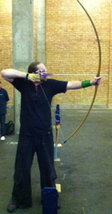 Roger with longbow